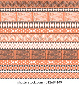 Ethnic boho seamless pattern. Tribal art print. Colorful repeating background. Cloth design, wallpaper, wrapping