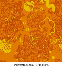 Ethnic boho seamless pattern. Tribal art print. Colorful border background texture.