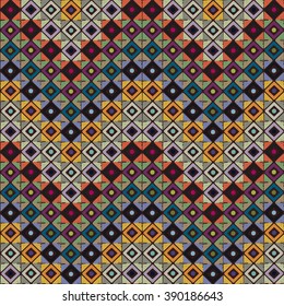 Ethnic boho seamless pattern. Tribal art abstract print. Herringbone, chevron  ornament. Zigzag repeating background texture, waves. Fabric design, website decoration