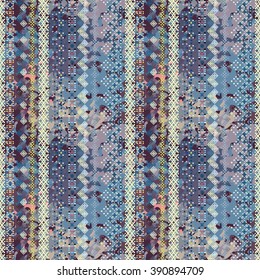 Ethnic boho seamless pattern. Tribal art abstract print. Abstract ornament. Repeating background texture. Fabric design, website decoration