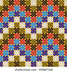 Ethnic boho seamless pattern. Tribal art abstract print. Herringbone, chevron  ornament. Zigzag repeating background texture, waves. Fabric design, website decoration
