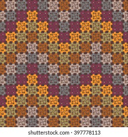 Ethnic boho seamless pattern. Tribal art abstract print. Herringbone, chevron  ornament. Zigzag repeating background texture, waves. Fabric design, website decoration
