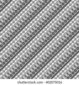 Ethnic boho seamless pattern. Tribal art print, border ornament. Background texture, decoration
