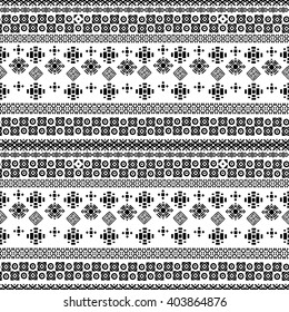 Ethnic boho seamless pattern. Tribal art print, border ornament. Background texture, decoration