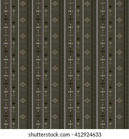 Ethnic boho seamless pattern. Tribal art print, border ornament. Background texture, decoration