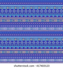 Ethnic boho seamless pattern. Tribal art, aztec print, border ornament. Background texture, wrapping, wallpaper