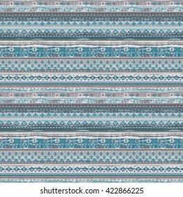 Ethnic boho seamless pattern. Tribal art woven  print. Background texture, wrapping, wallpaper