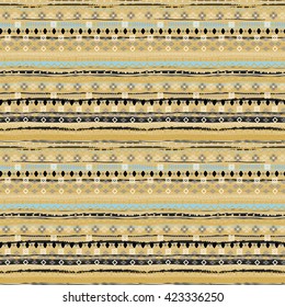 Ethnic boho seamless pattern. Tribal art print. Background texture, wallpaper