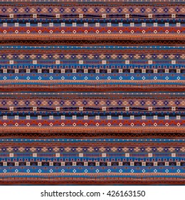 Ethnic boho seamless pattern. Tribal art print. Background texture, wallpaper