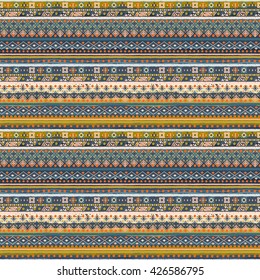 Ethnic boho seamless pattern. Tribal art print. Background texture, wallpaper