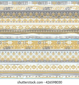 Ethnic boho seamless pattern. Tribal art woven  print. Background texture, wrapping, wallpaper