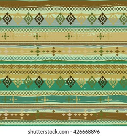 Ethnic boho seamless pattern. Tribal art print. Background texture, wrapping, wallpaper