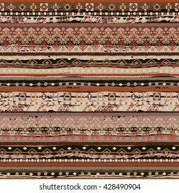 Ethnic boho seamless pattern. Tribal art print. Background texture, wallpaper