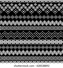 Padrão sem emenda boho étnico. Impressão de Natal de arte tribal. Textura do plano de fundo, papel de parede