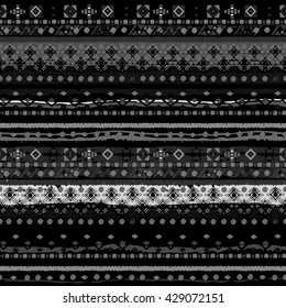 Ethnic boho seamless pattern. Tribal art print. Background texture, wallpaper