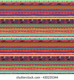 Ethnic boho seamless pattern. Tribal art print. Background texture, wallpaper