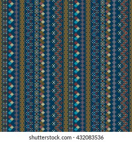 Ethnic boho seamless pattern. Tribal art vintage print. Background texture, wallpaper