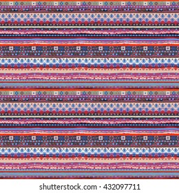 Ethnic boho seamless pattern. Tribal art print. Background texture, wallpaper