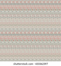 Ethnic boho seamless pattern. Tribal art vintage print, carpet, rug, embroidery. Background texture, dots, wallpaper