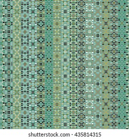 Ethnic boho seamless pattern. Tribal art vintage print, carpet, rug, embroidery. Background texture, dots, wallpaper
