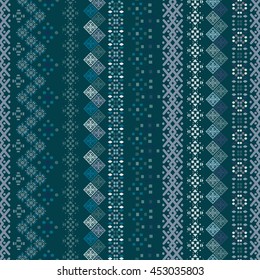 Ethnic boho seamless pattern. Tribal art vintage print. Background texture, wallpaper, wrapping. Fabric design. Borders