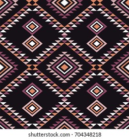 Ethnic boho seamless pattern. Tribal pattern. Retro motif. Textile rapport.