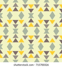 Ethnic boho seamless pattern. Tribal pattern. Scribble texture. Retro motif. Textile rapport.