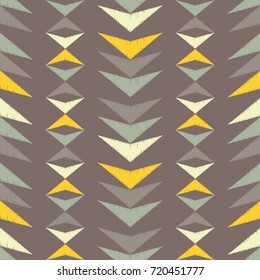 Ethnic boho seamless pattern. Tribal textile pattern. Retro motif.  