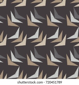 Ethnic boho seamless pattern. Tribal textile pattern. Retro motif.  
