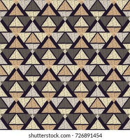 Ethnic boho seamless pattern. Tribal pattern. Retro motif. Textile rapport. Beige