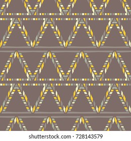 Ethnic boho seamless pattern. Tribal pattern. Retro motif. Textile rapport.