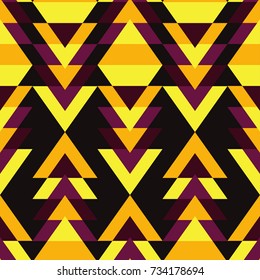 Ethnic boho seamless pattern. Tribal pattern. Retro motif. Textile rapport.
