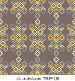 Ethnic boho seamless pattern. Tribal pattern. Retro motif. Textile rapport.