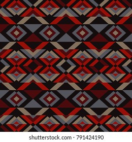 Ethnic boho seamless pattern. Tribal pattern. Folk motif. Textile rapport.
