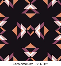 Ethnic boho seamless pattern. Tribal pattern. Folk motif. Textile rapport.