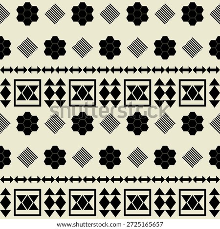 Ethnic boho seamless pattern. Tribal pattern. Folk motif. Textile rapport.