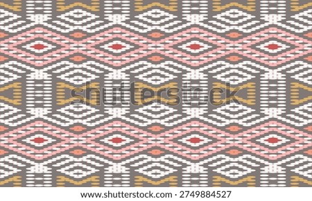 Ethnic boho seamless pattern. Tribal pattern. Folk motif. Textile rapport.