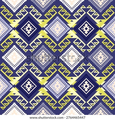 Ethnic boho seamless pattern. Tribal pattern. Folk motif. Textile rapport.