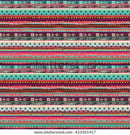 Ethnic boho seamless pattern. Tribal art print. Background texture, wallpaper
