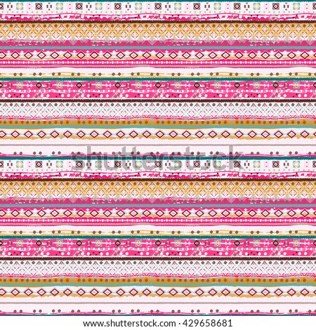 Ethnic boho seamless pattern. Tribal art print. Background texture, wallpaper