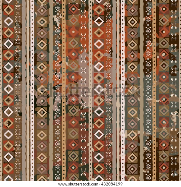 Ethnic Boho Seamless Pattern Tribal Art Stock Vector (Royalty Free ...