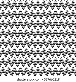 Ethnic boho seamless pattern. Zigzag. Print. Repeating background. Cloth design, wallpaper.