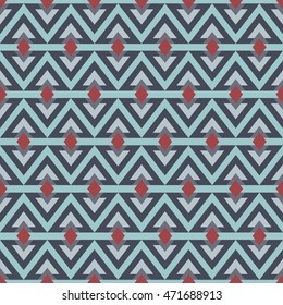 Ethnic boho seamless patterns. Abstract vintage ornament. Background texture, wallpaper, wrapping. Vector illustration.