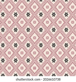 Ethnic boho seamless pink patterns. Vintage ornament. Tribal striped seamless pattern. Aztec geometric vector background. Can be used in textile design,