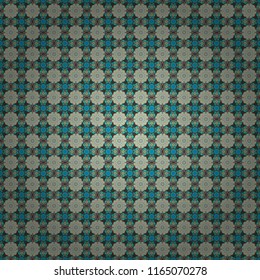Ethnic boho style. Native batik watercolor artistic brown, blue and gray seamless pattern. Seamless hand drawn tribal tiles texture. Vector illustration.