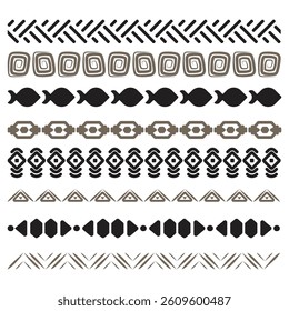 Ethnic Border Seamless Pattern Vector Illustration