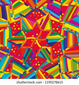 ethnic bright and joyful flower pattern