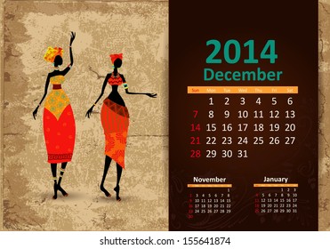 Ethnic Calendar 2014 december