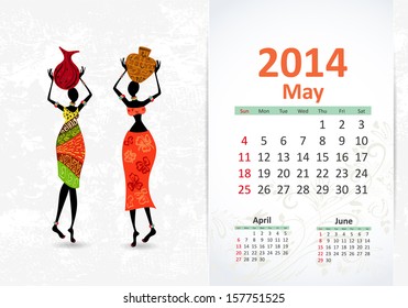 Ethnic Calendar 2014 may