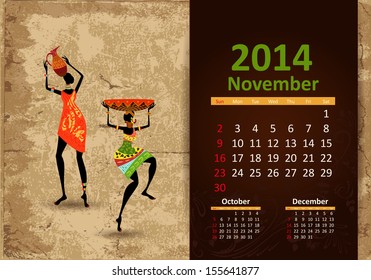 Ethnic Calendar 2014 november